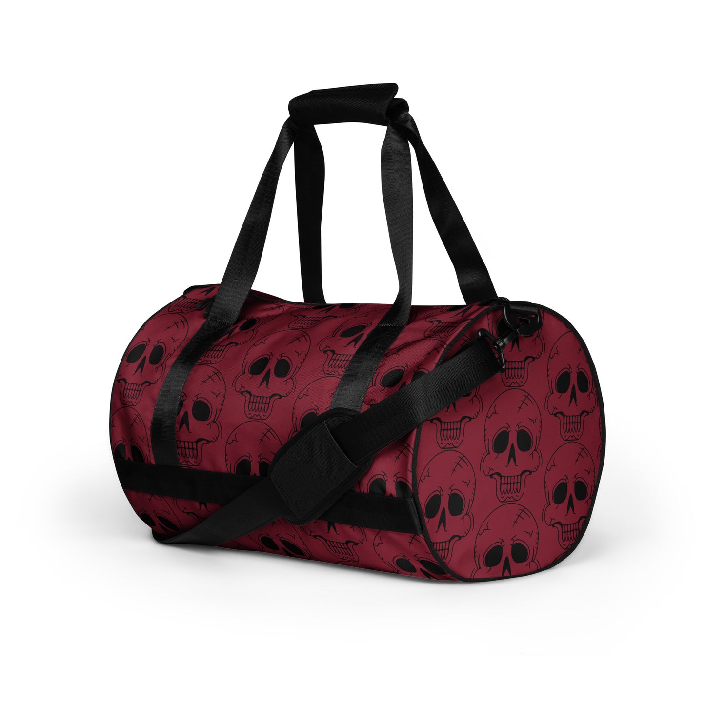 RED LAUGHING SKULL GYM BAG