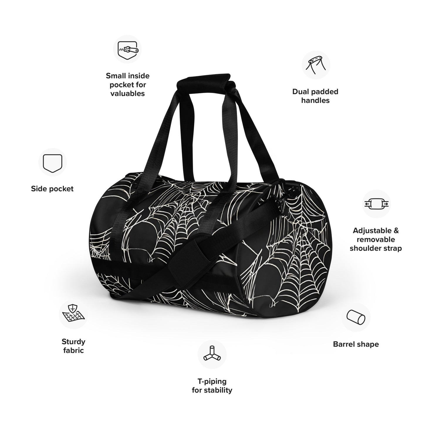 WEB OF LIES GYM BAG