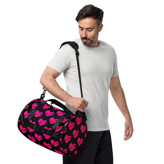 PINNED HEART GYM BAG
