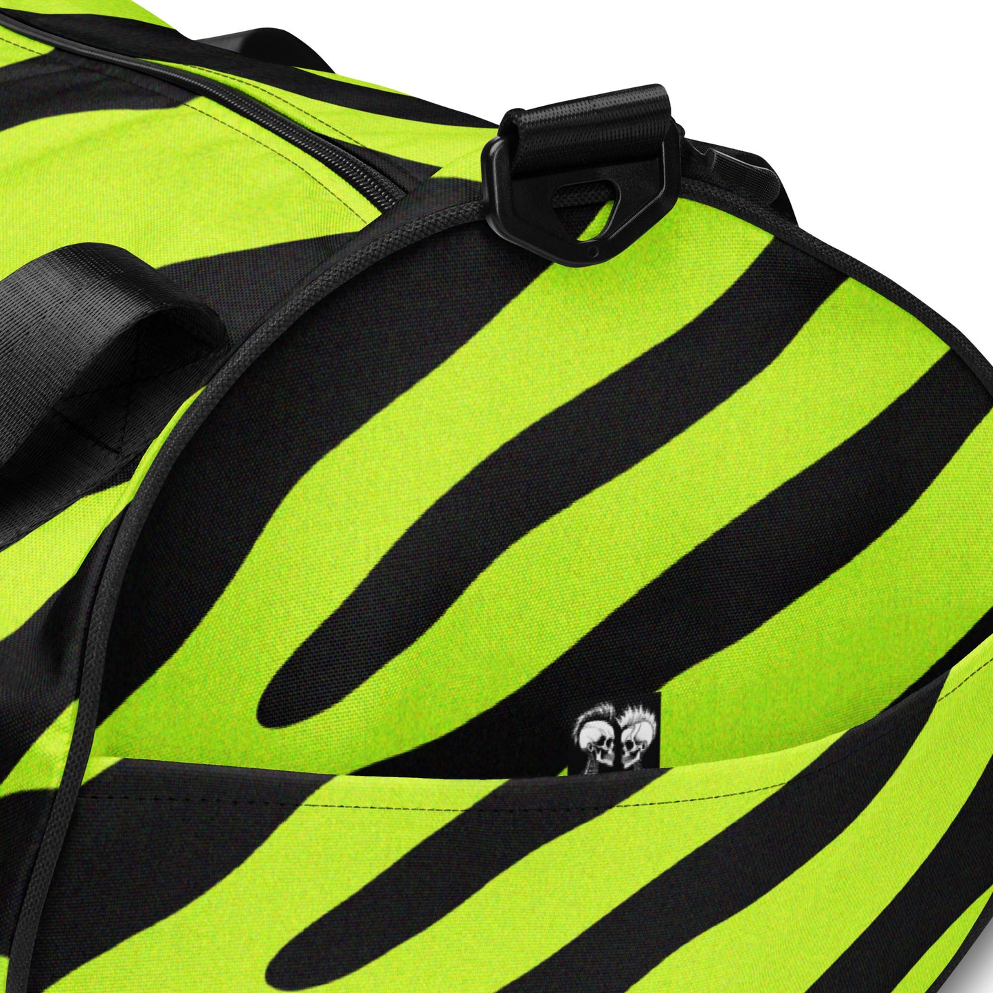 YELLOW ZEBRA GYM BAG