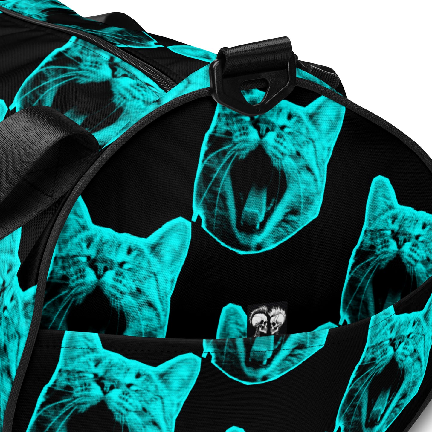 ELECTRIC BLUE CAT GYM BAG