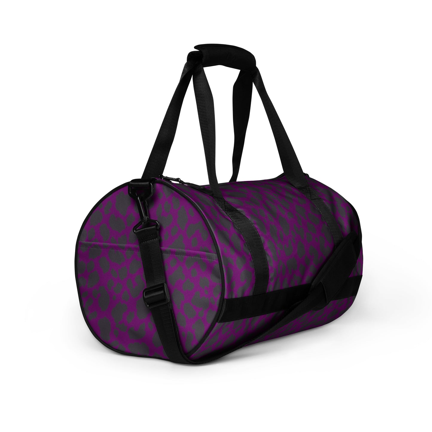 PURPLE LEOPARD GYM BAG