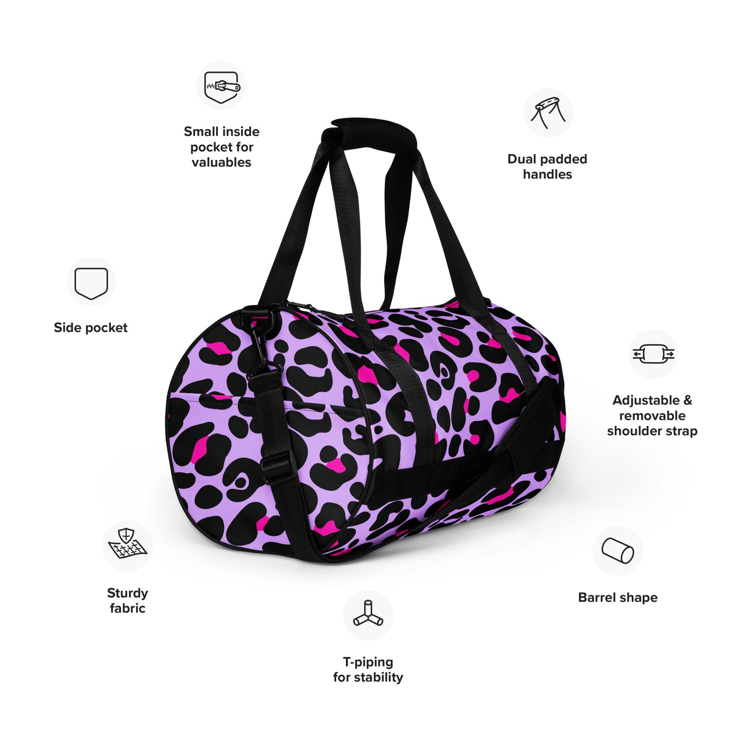 PINK & PURPLE GYM BAG