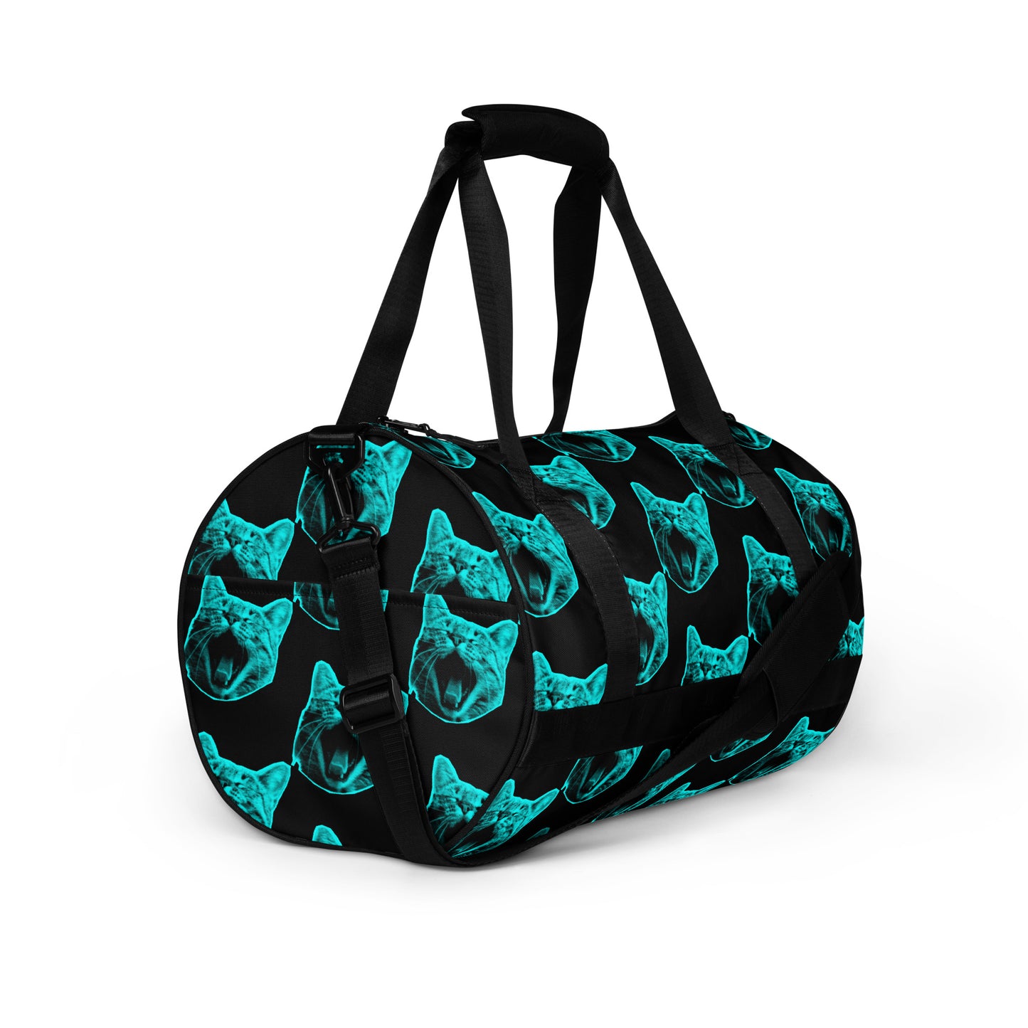 ELECTRIC BLUE CAT GYM BAG