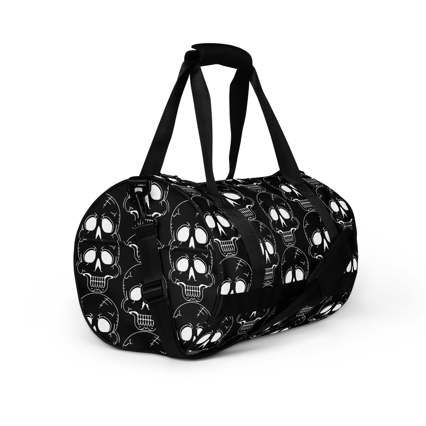 BLACK LAUGHING SKULL GYM BAG