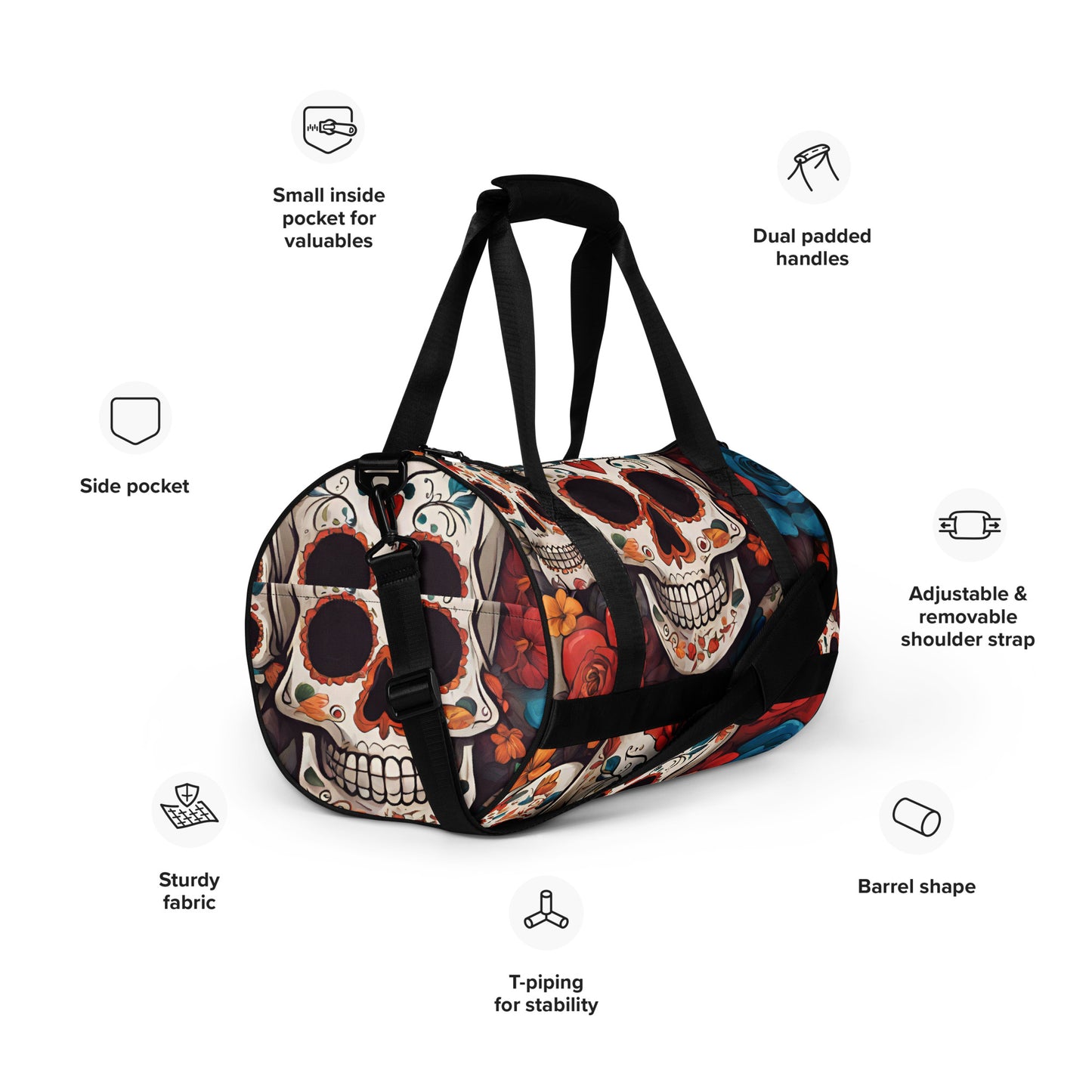 DIA DE LOS MUERTOS GYM BAG