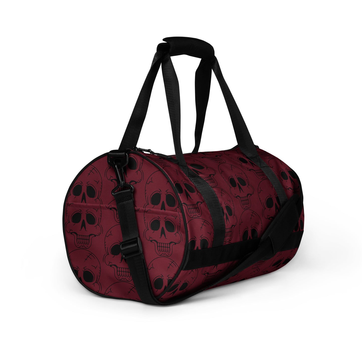 RED LAUGHING SKULL GYM BAG