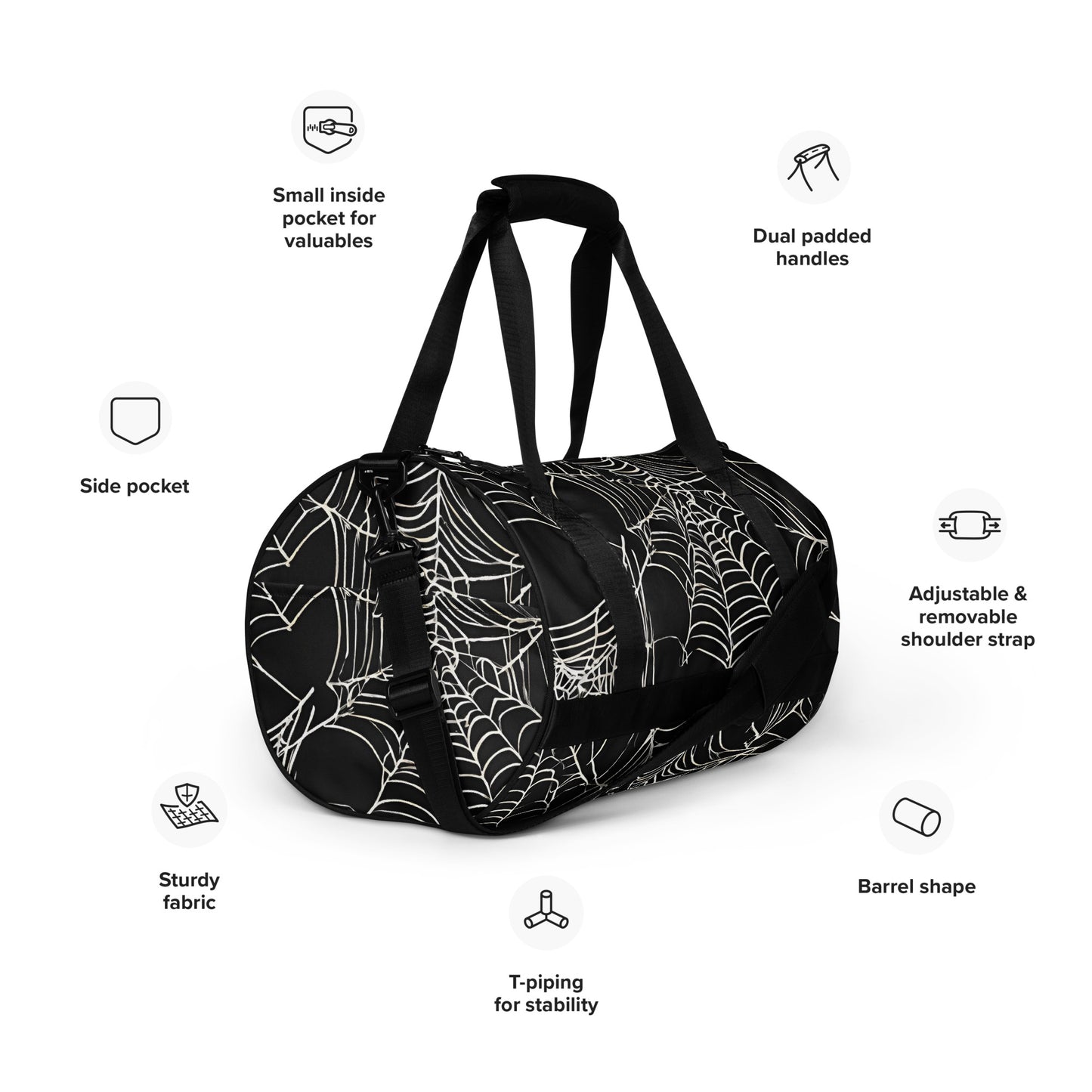 WEB OF LIES GYM BAG