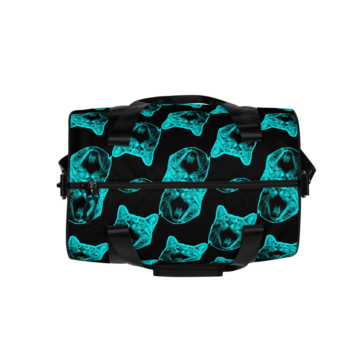ELECTRIC BLUE CAT GYM BAG