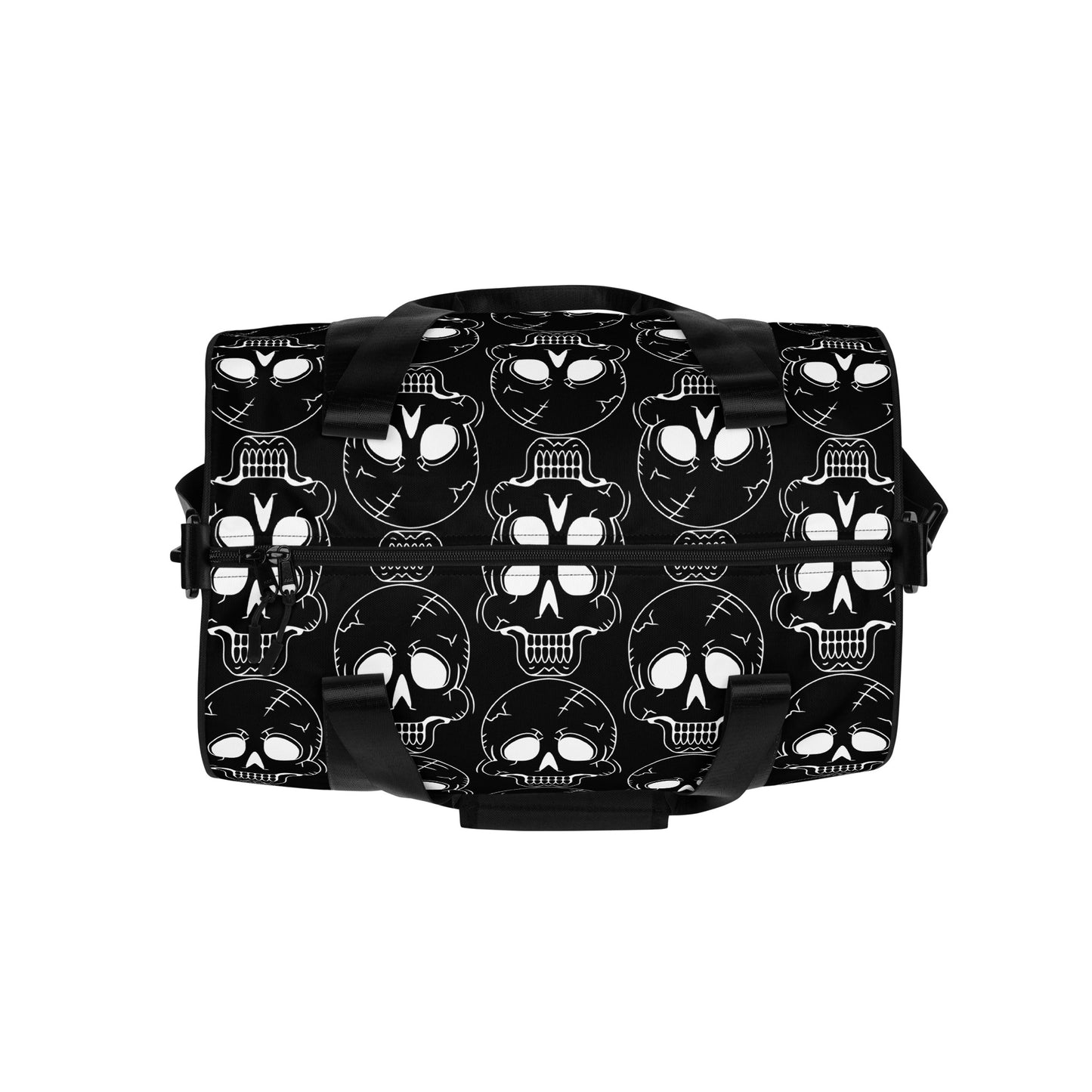 BLACK LAUGHING SKULL GYM BAG