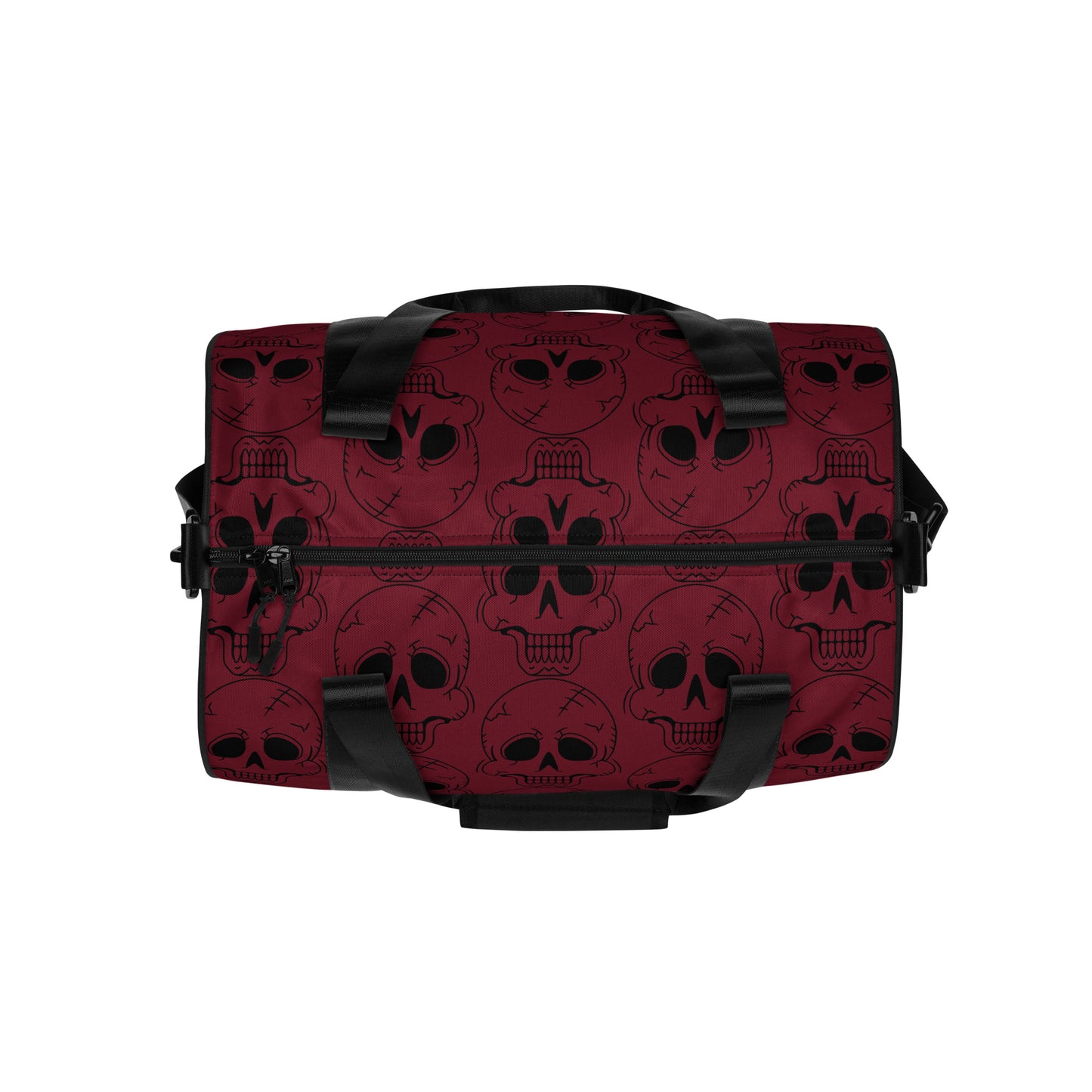 RED LAUGHING SKULL GYM BAG