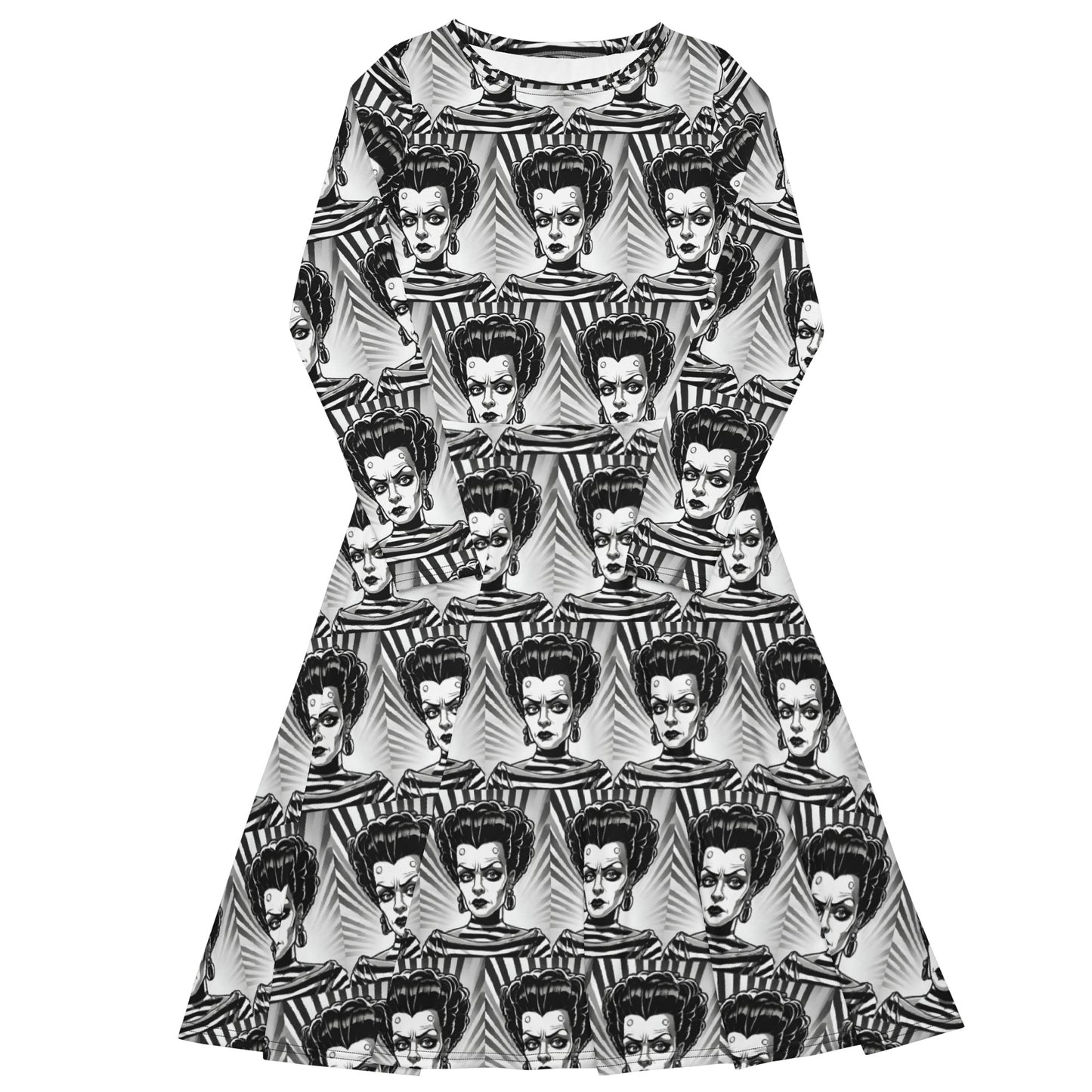 RIZZO LONG SLEEVE MIDI DRESS