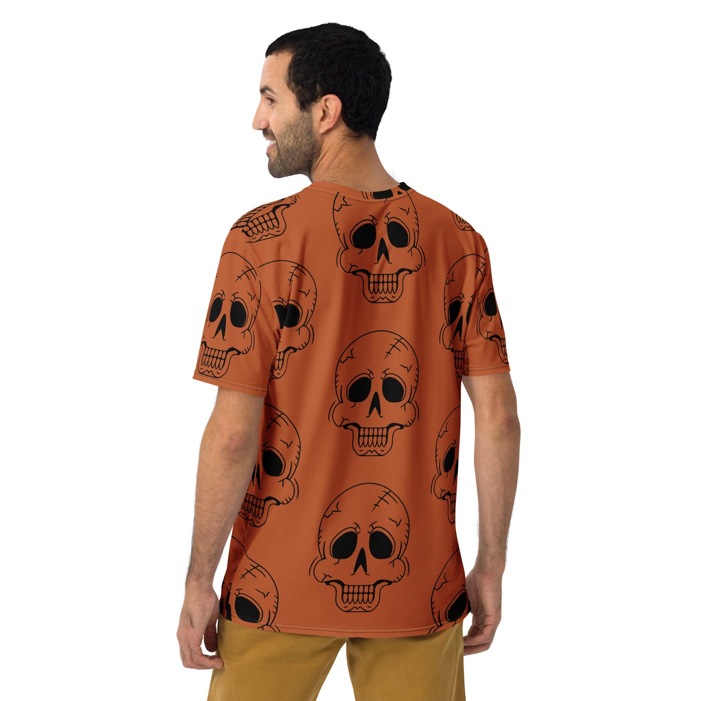 ORANGE HAPPY SKULL TEE