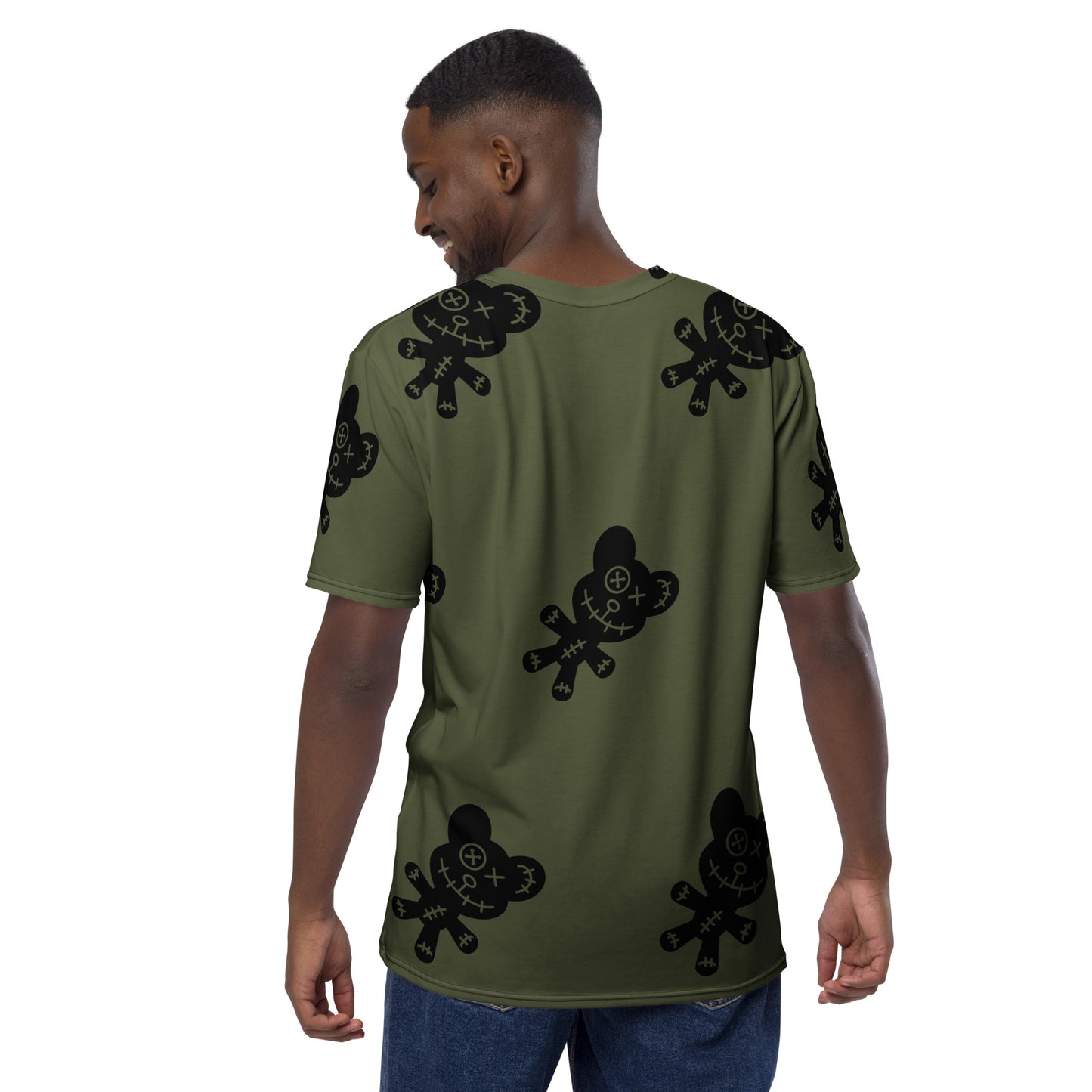 GREEN CREEPY BEAR TEE