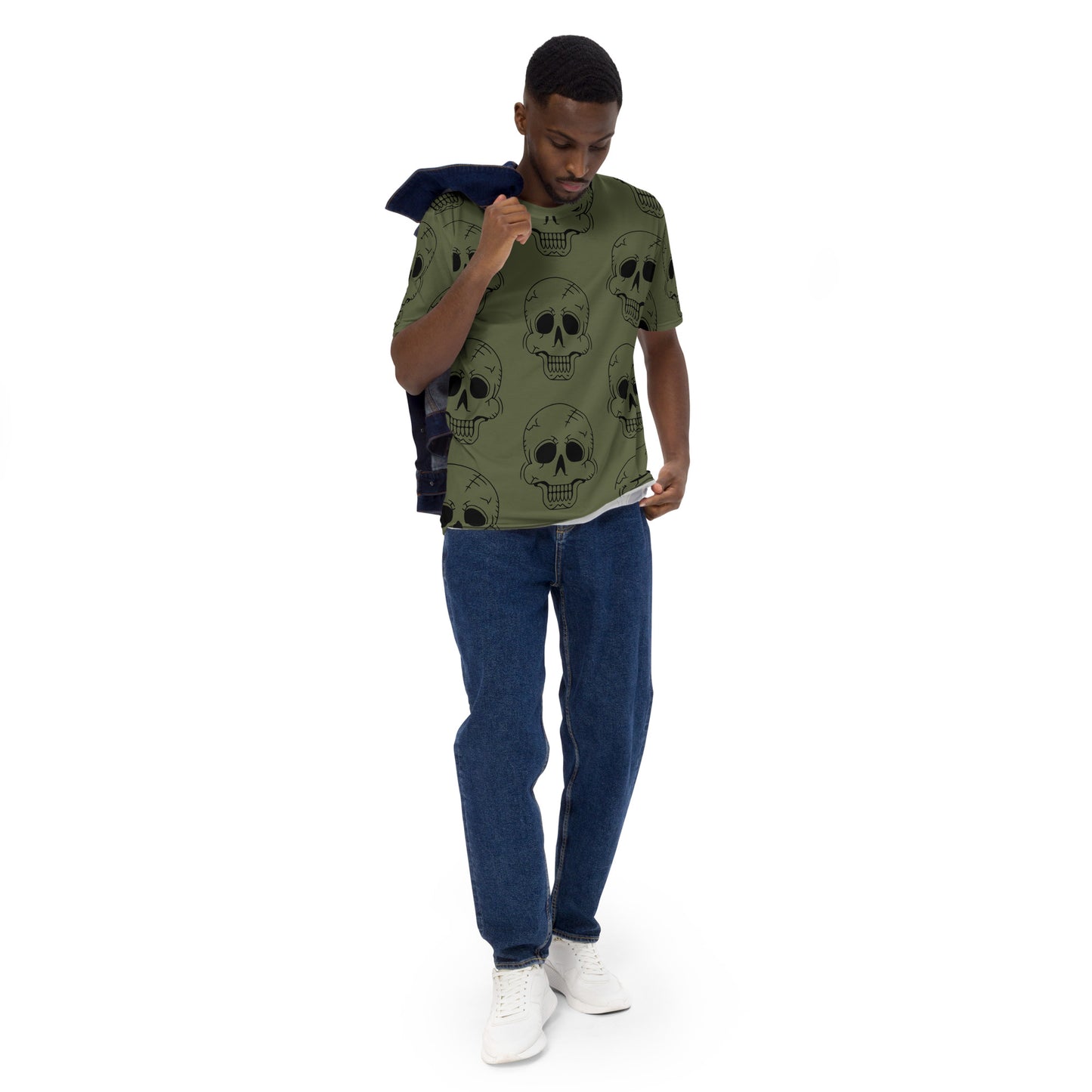 GREEN HAPPY SKULL TEE