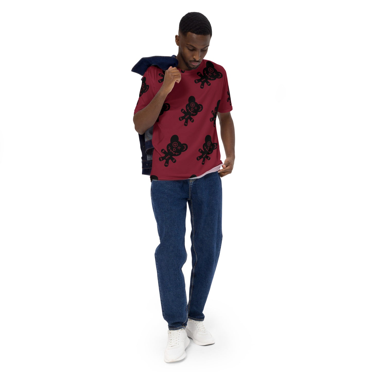 RED CREEPY BEAR TEE