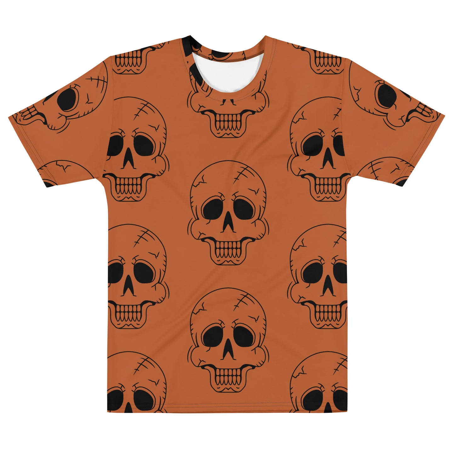 ORANGE HAPPY SKULL TEE