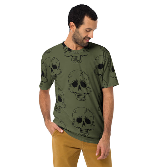 GREEN HAPPY SKULL TEE