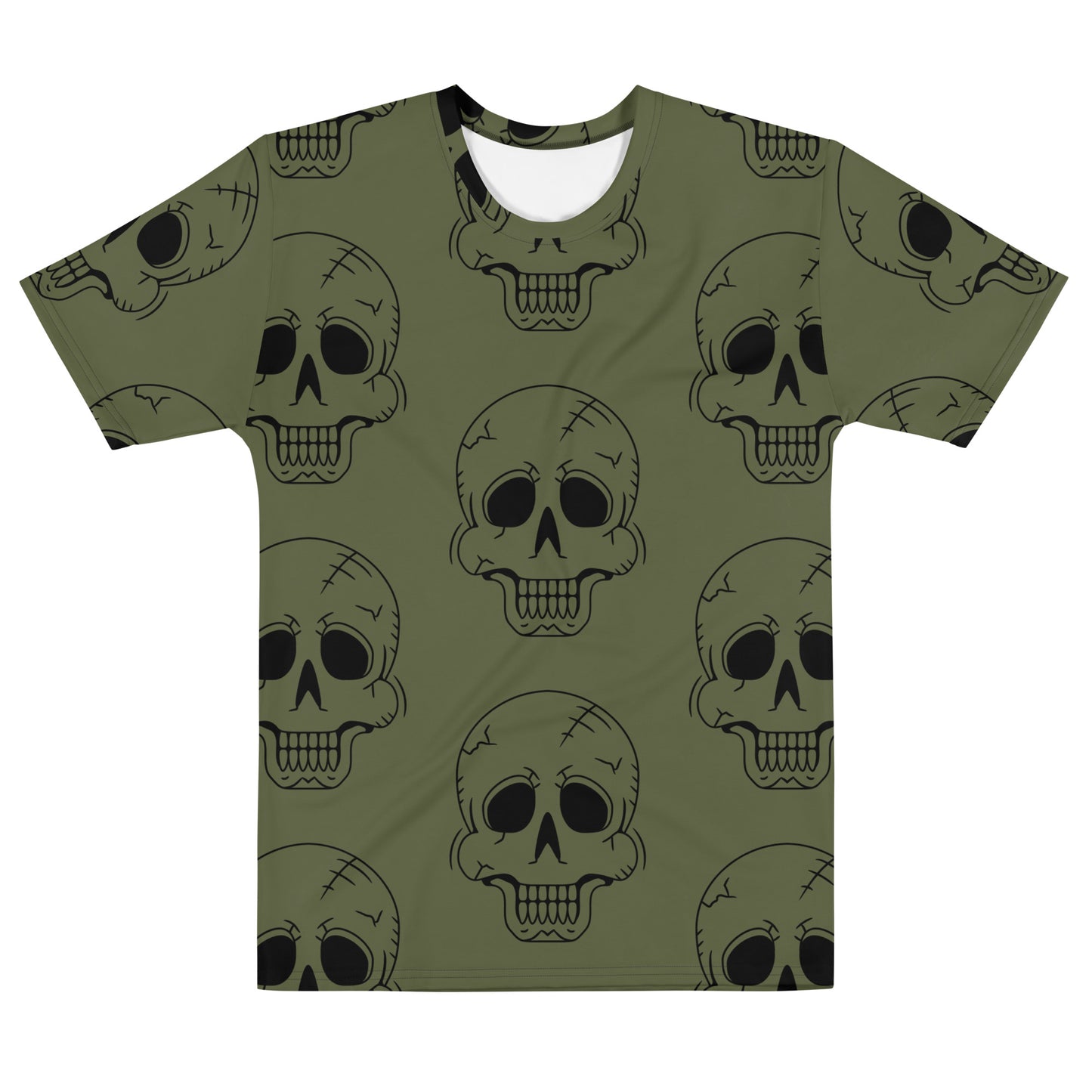 GREEN HAPPY SKULL TEE