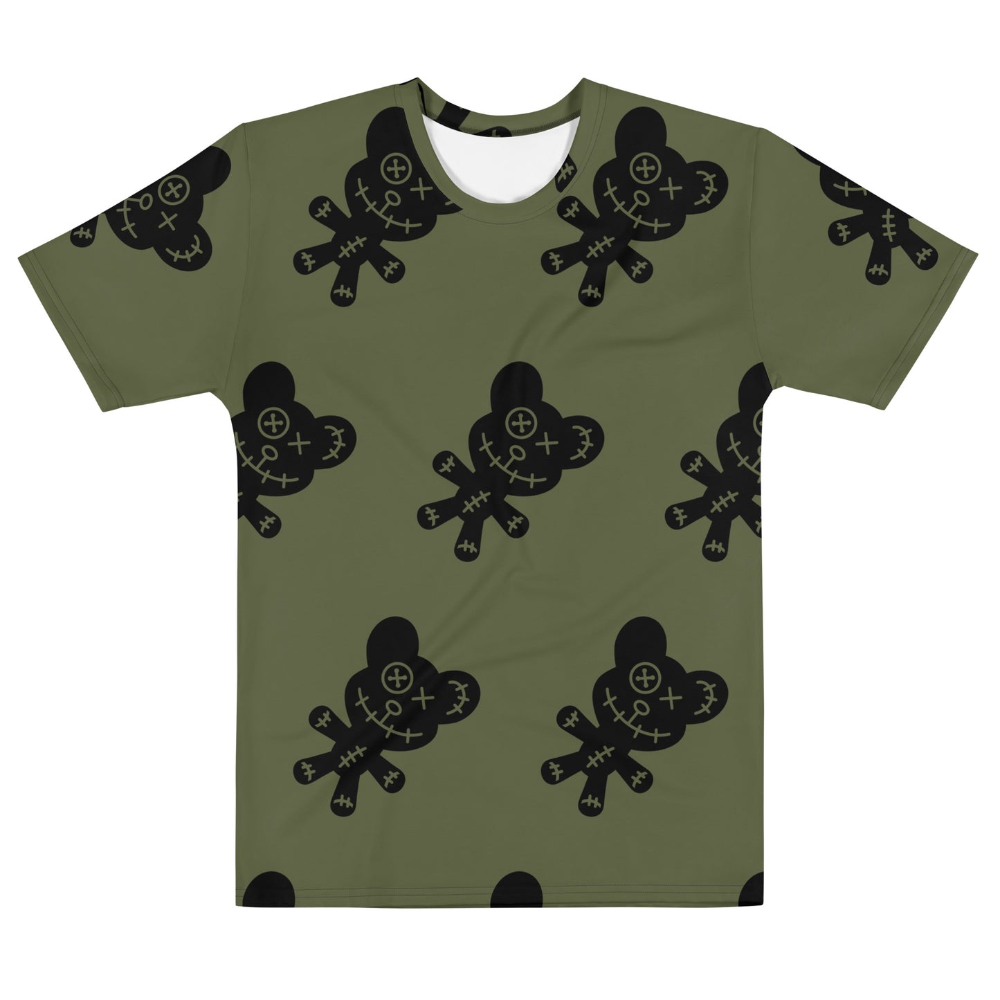 GREEN CREEPY BEAR TEE