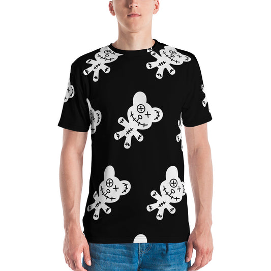 BLACK CREEPY BEAR TEE