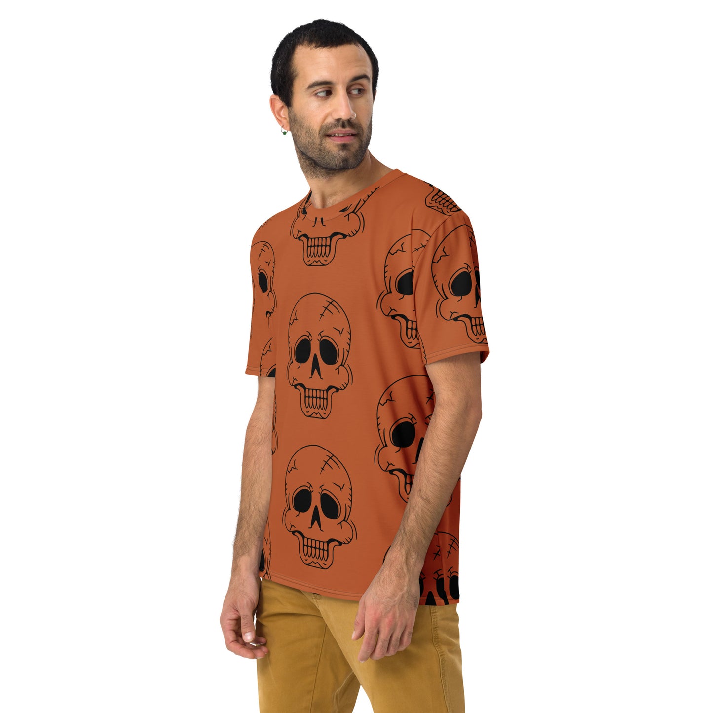 ORANGE HAPPY SKULL TEE
