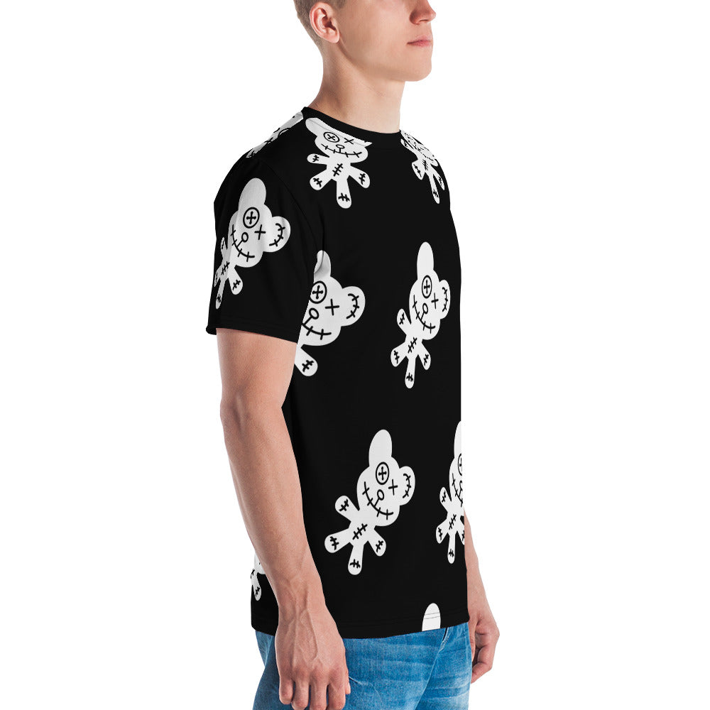 BLACK CREEPY BEAR TEE