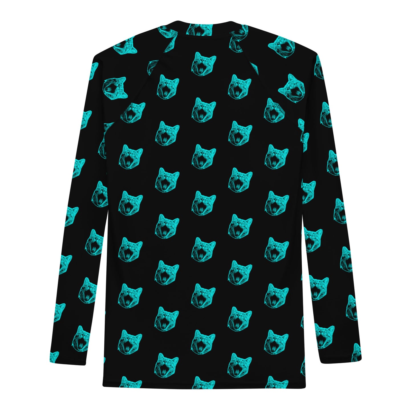 ELECTRIC BLUE CAT RASH GUARD