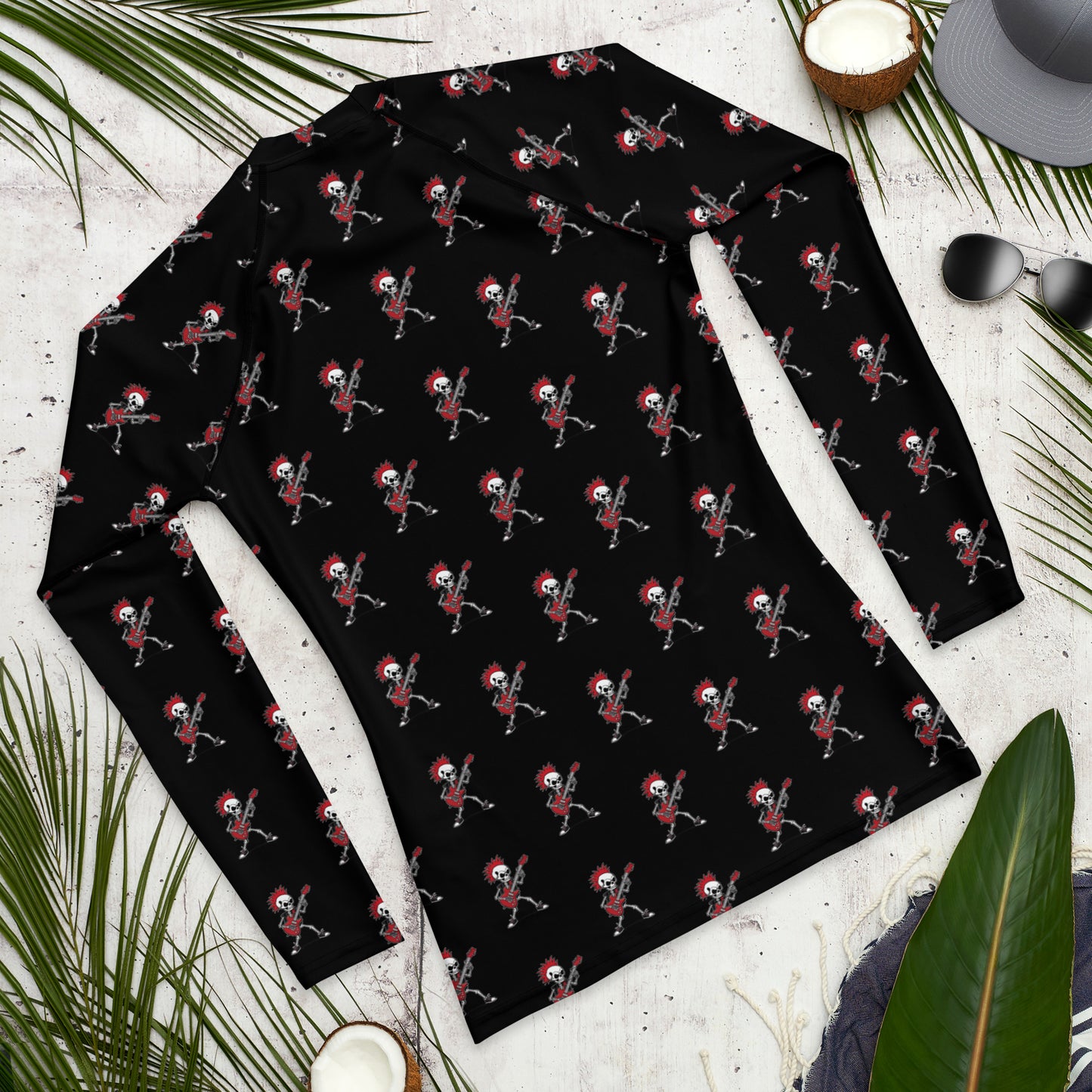 RED GUITAR RASH GUARD