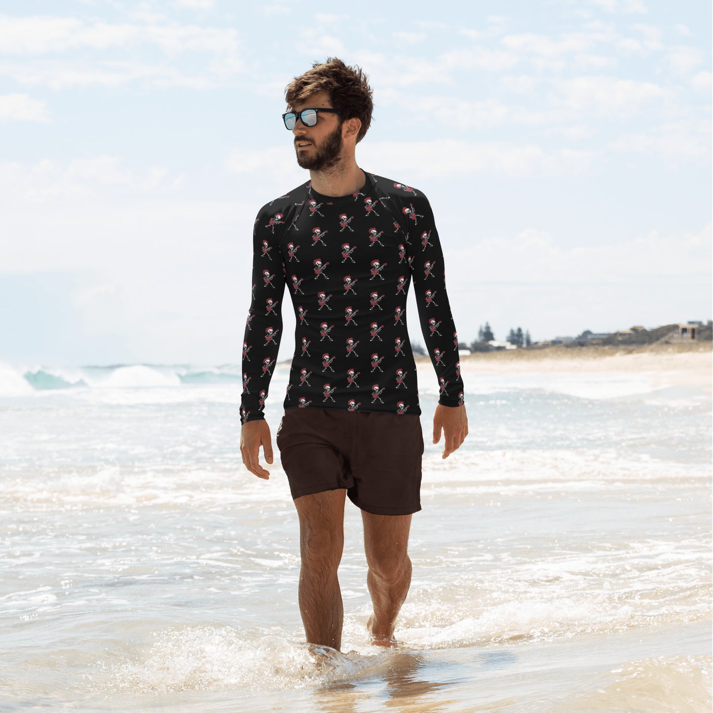 RED GUITAR RASH GUARD