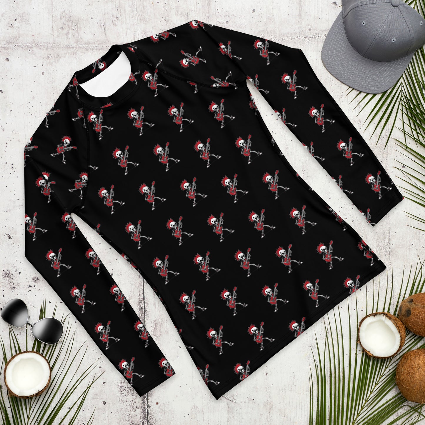 RED GUITAR RASH GUARD