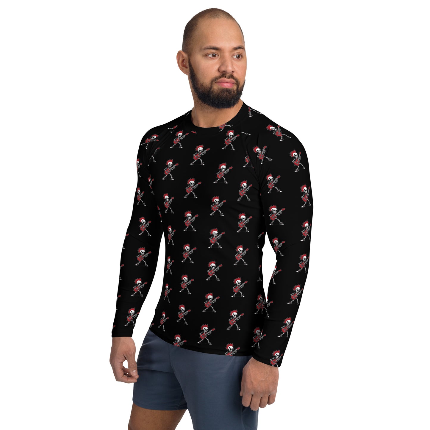 RED GUITAR RASH GUARD