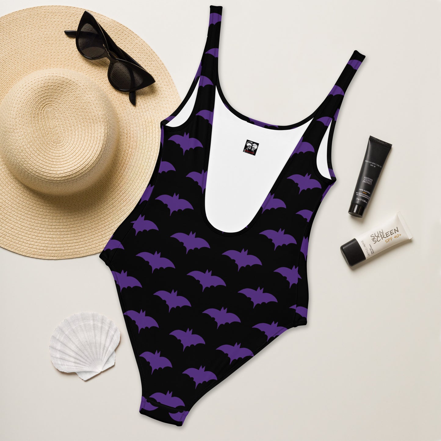 PURPLE BAT SWIMSUIT