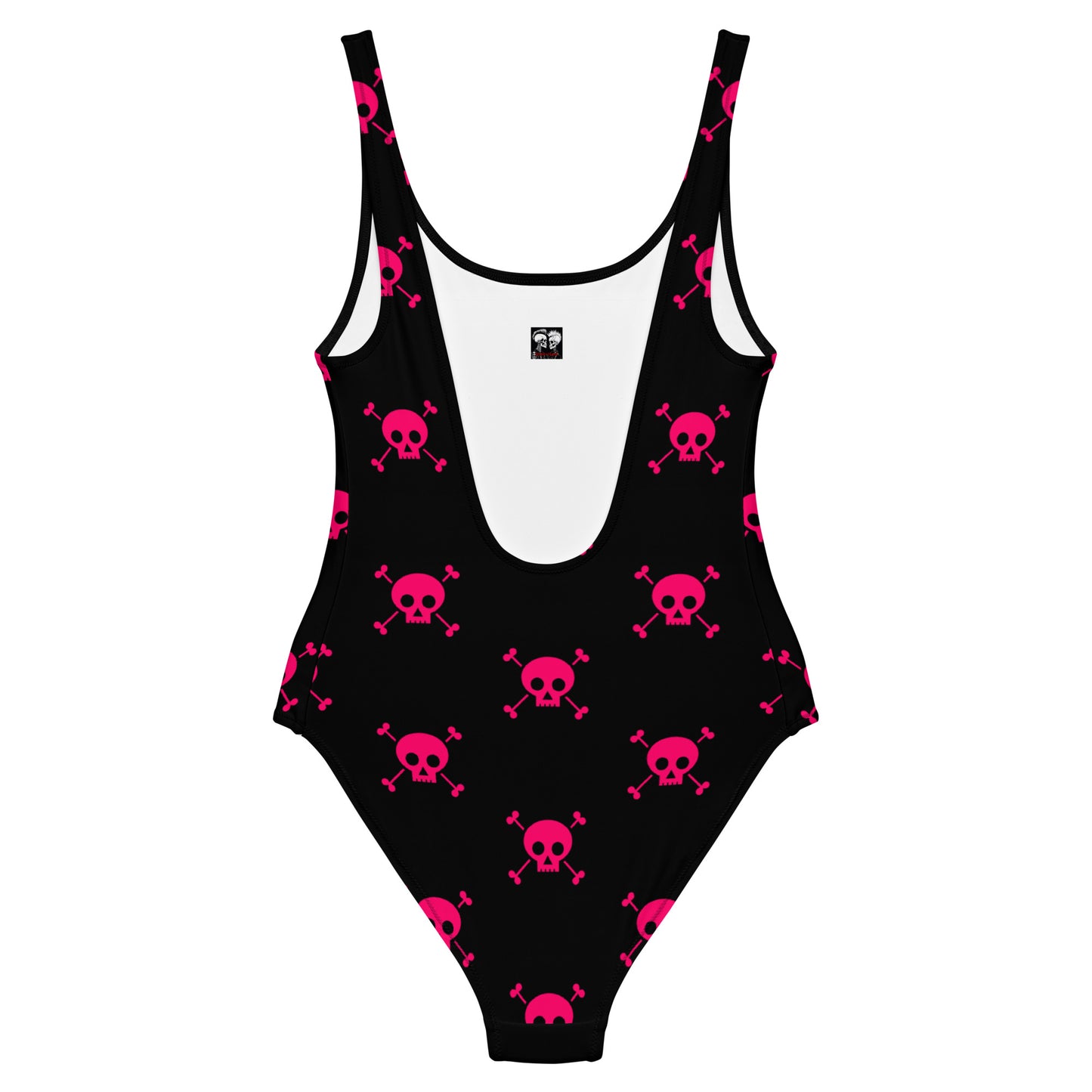 PINK SKULL & BONES SWIMSUIT