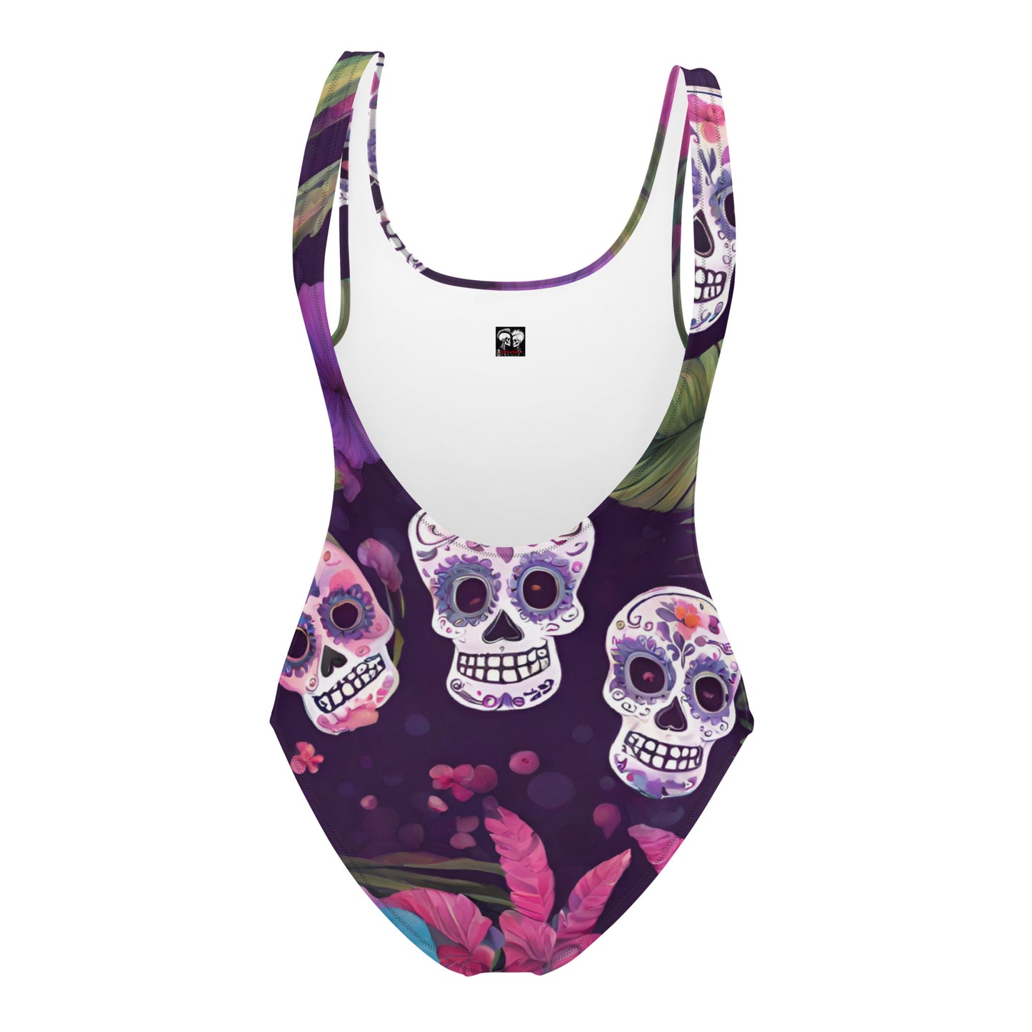 FOUR TROPICAL SKULLS SWIMSUIT