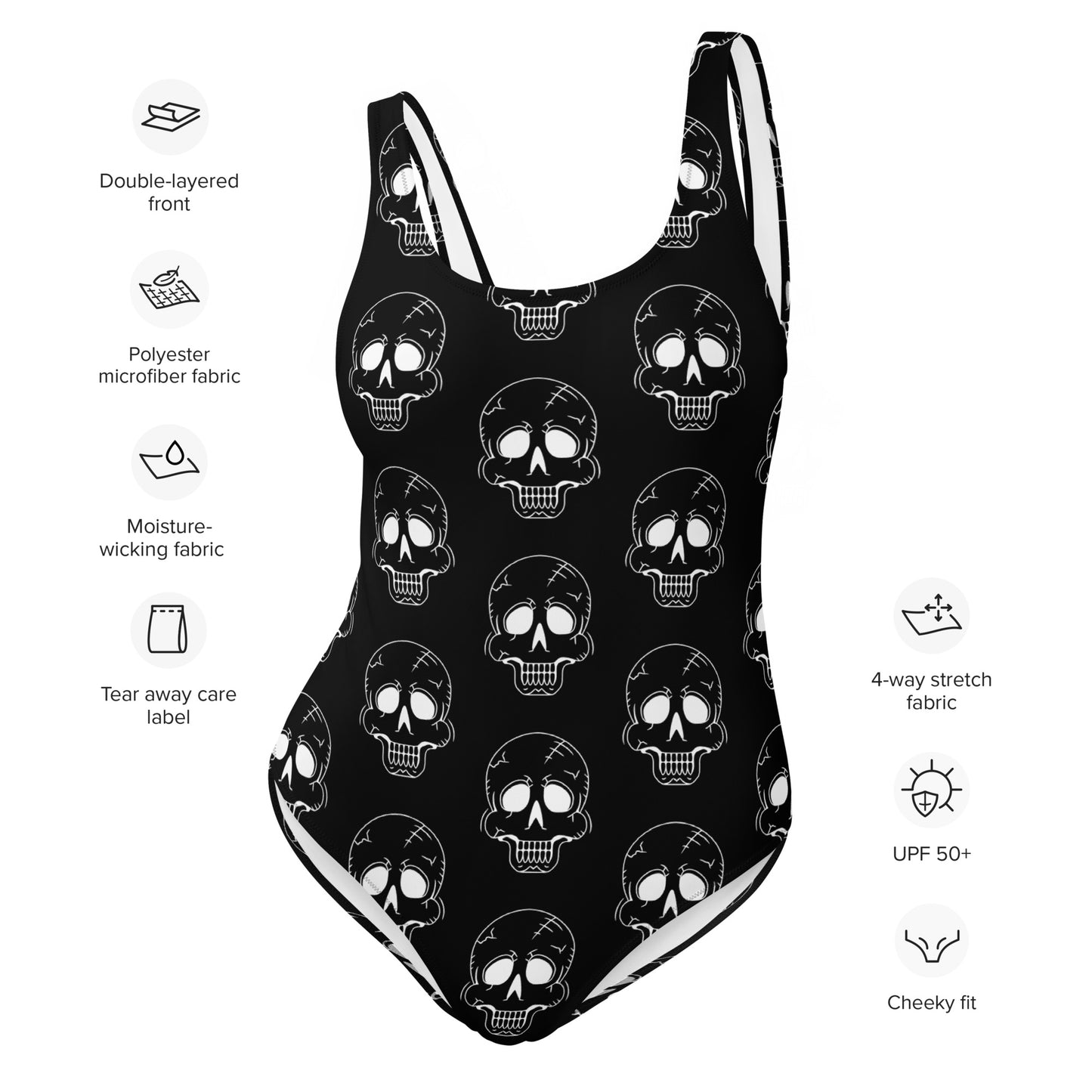 LAUGHING SKULL SWIMSUIT