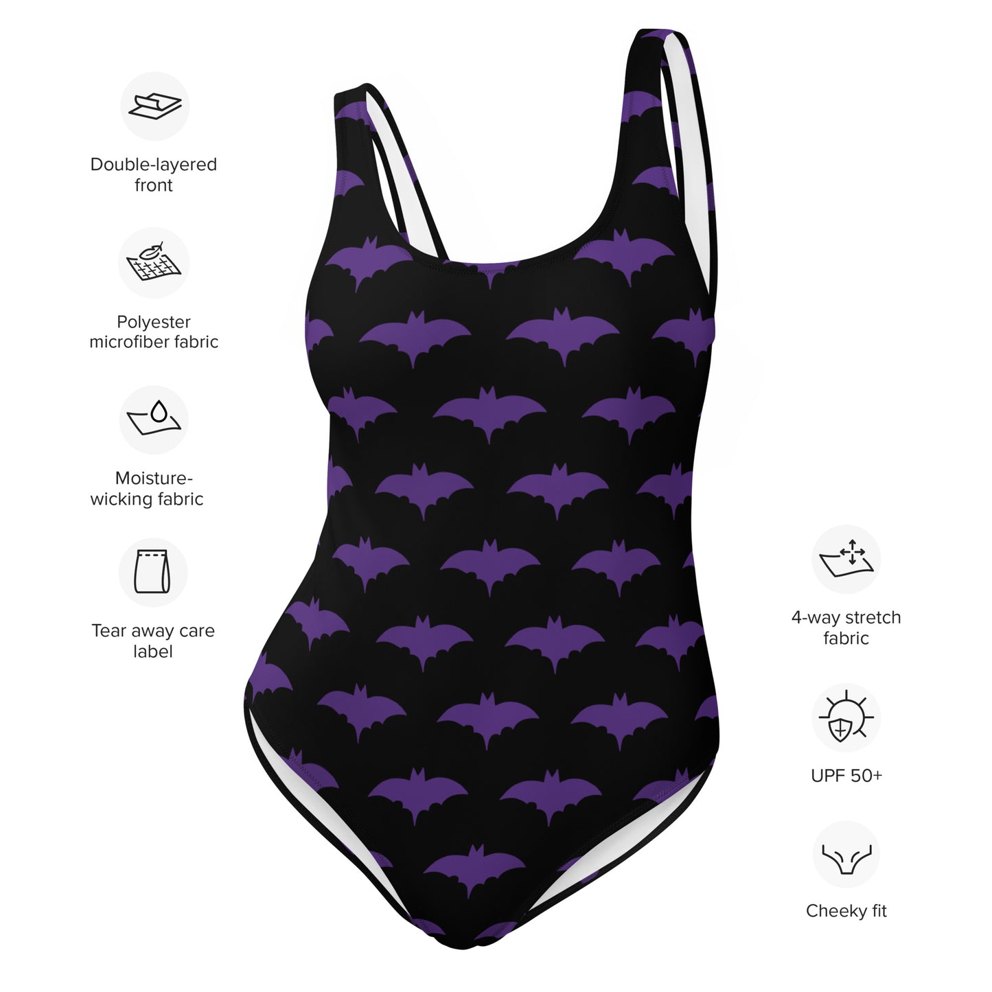 PURPLE BAT SWIMSUIT