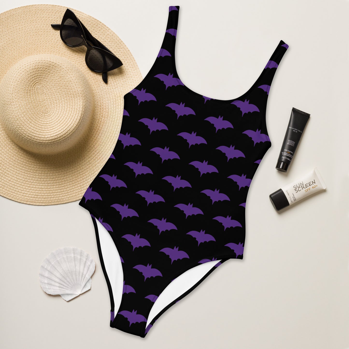 PURPLE BAT SWIMSUIT