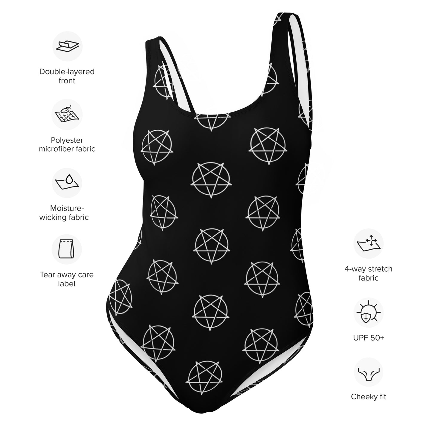 INVERTED PENTAGRAM SWIMSUIT