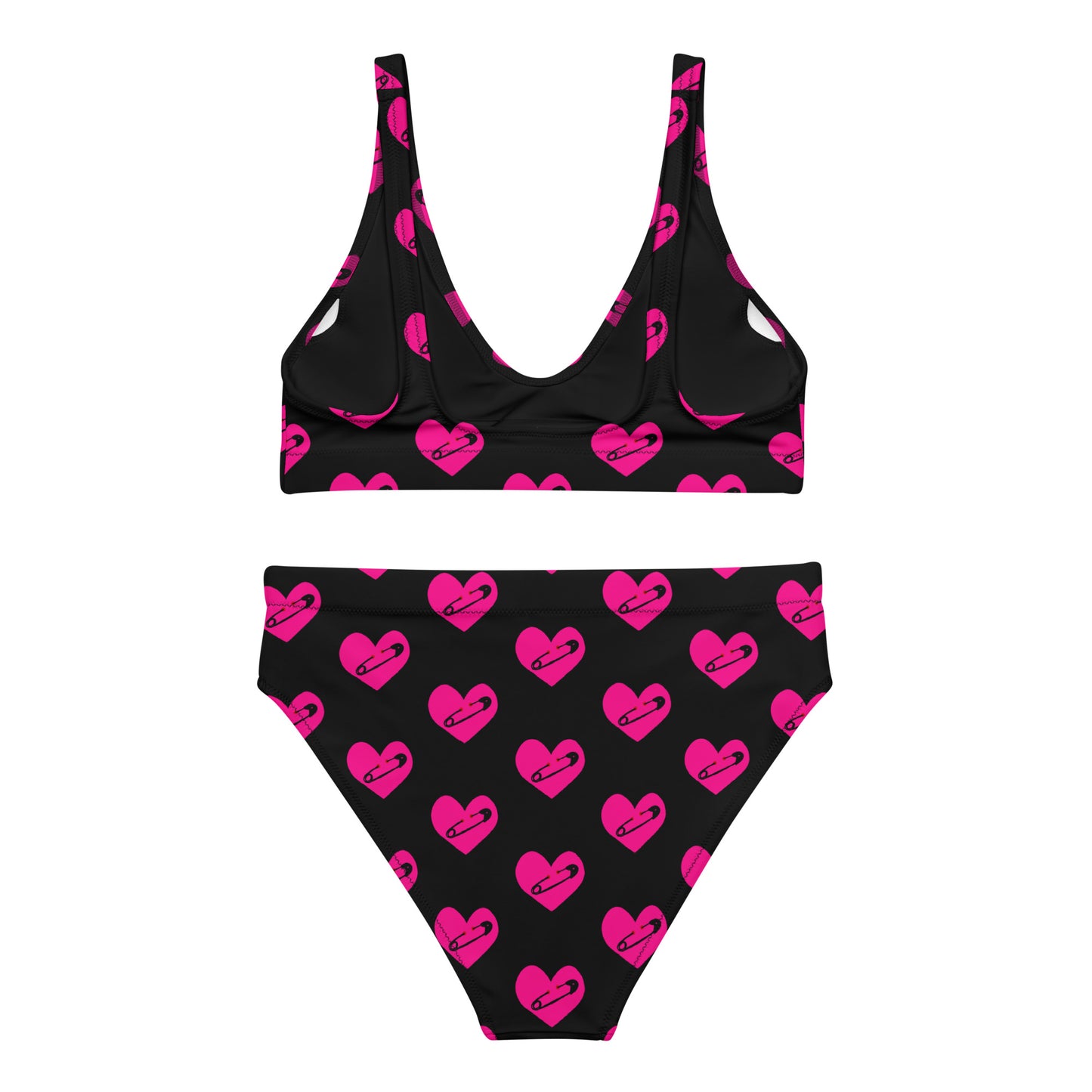 PINNED HEART RECYCLED HIGH-WAISTED BIKINI