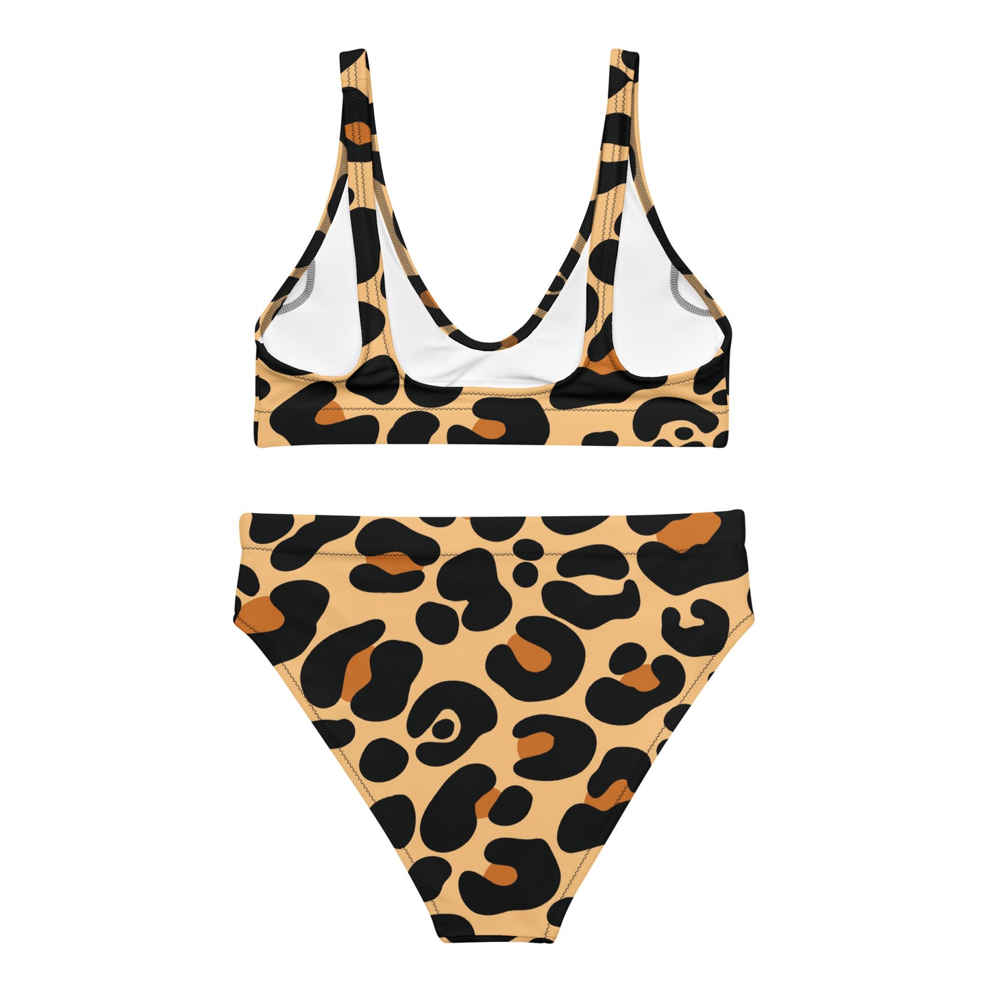 LEOPARD PRINT RECYCLED HIGH-WAISTED BIKINI