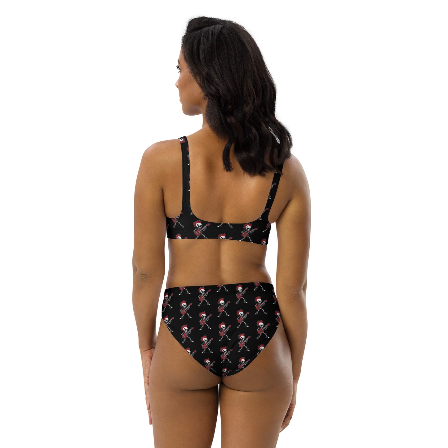 RED GUITAR RECYCLED HIGH-WAISTED BIKINI