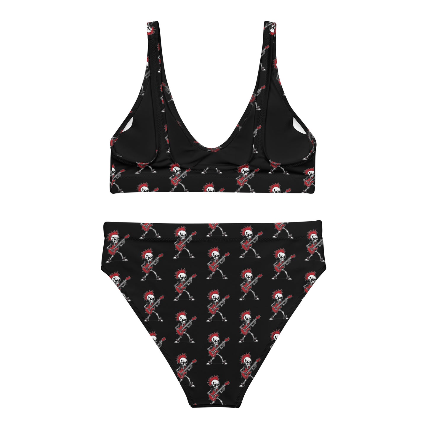 RED GUITAR RECYCLED HIGH-WAISTED BIKINI