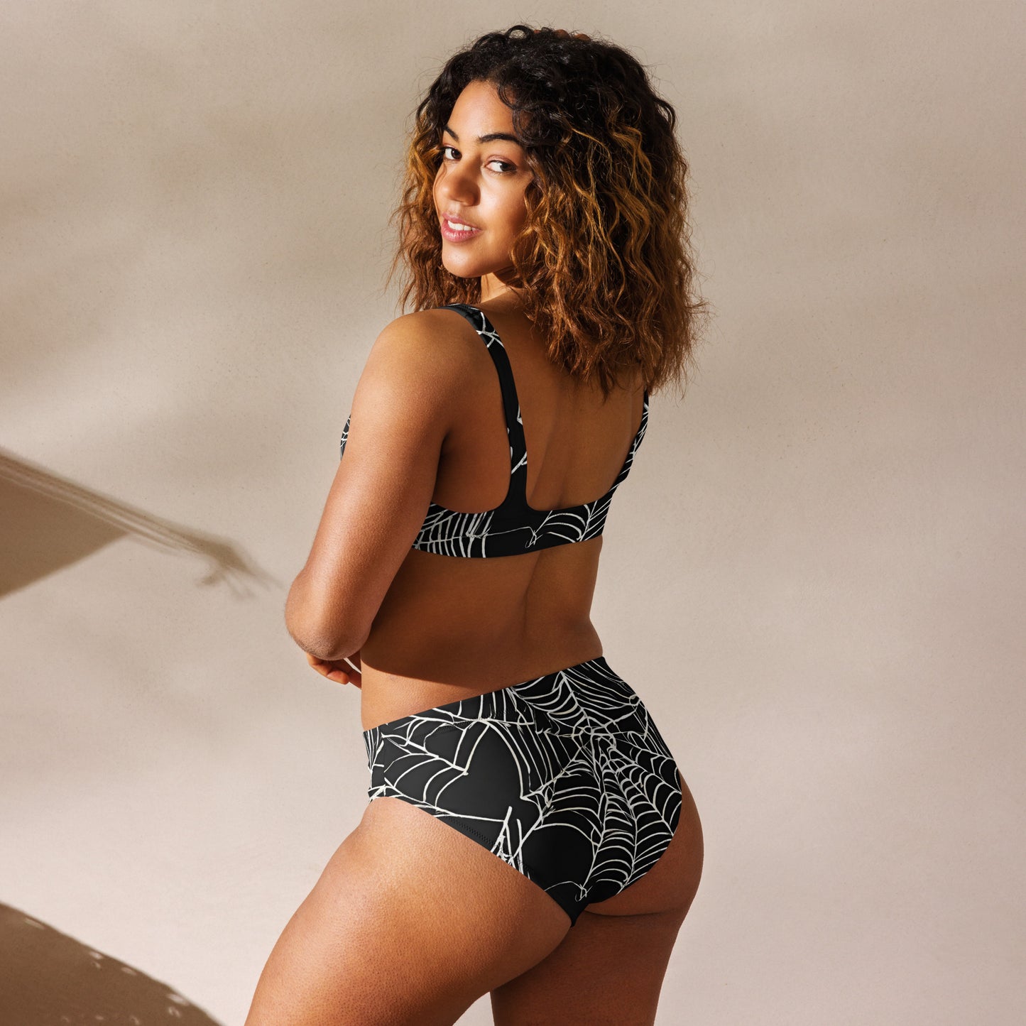 WEB OF LIES RECYCLED HIGH-WAISTED BIKINI