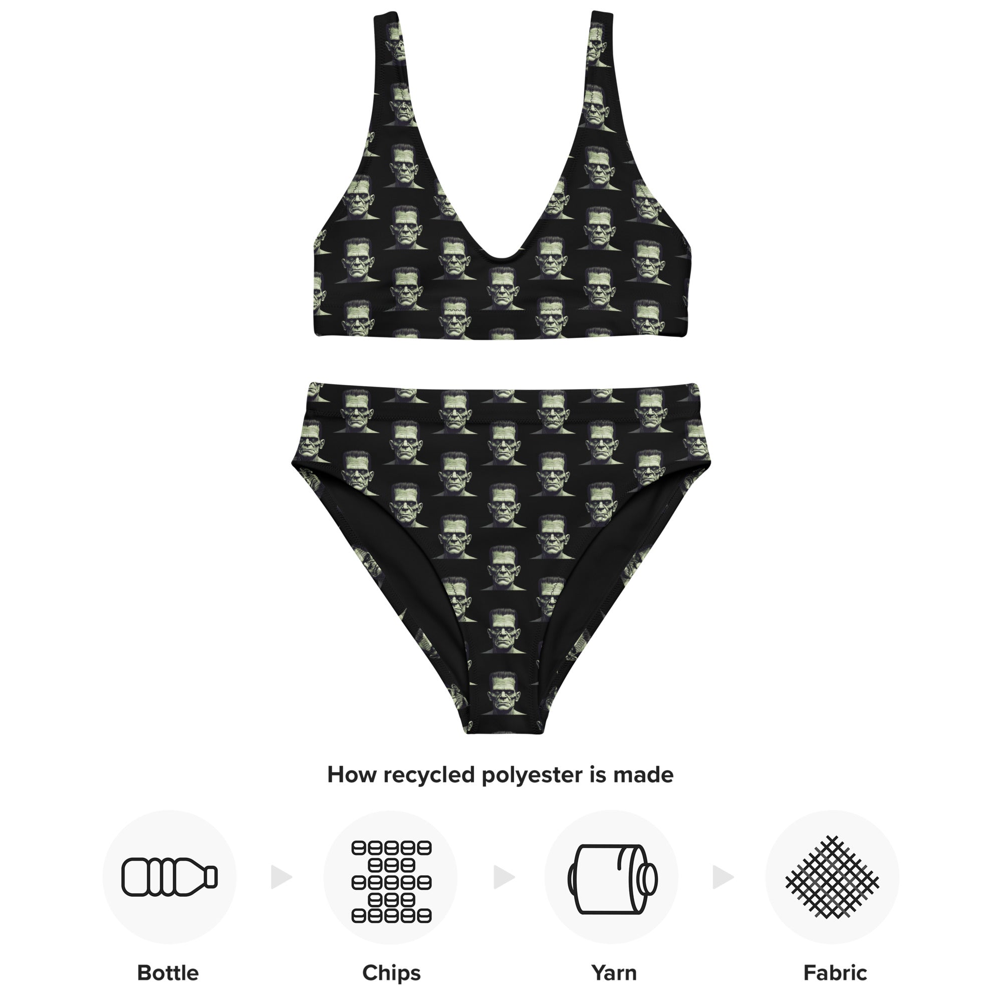 Starburst Floral Recycled high-waisted bikini main image 0