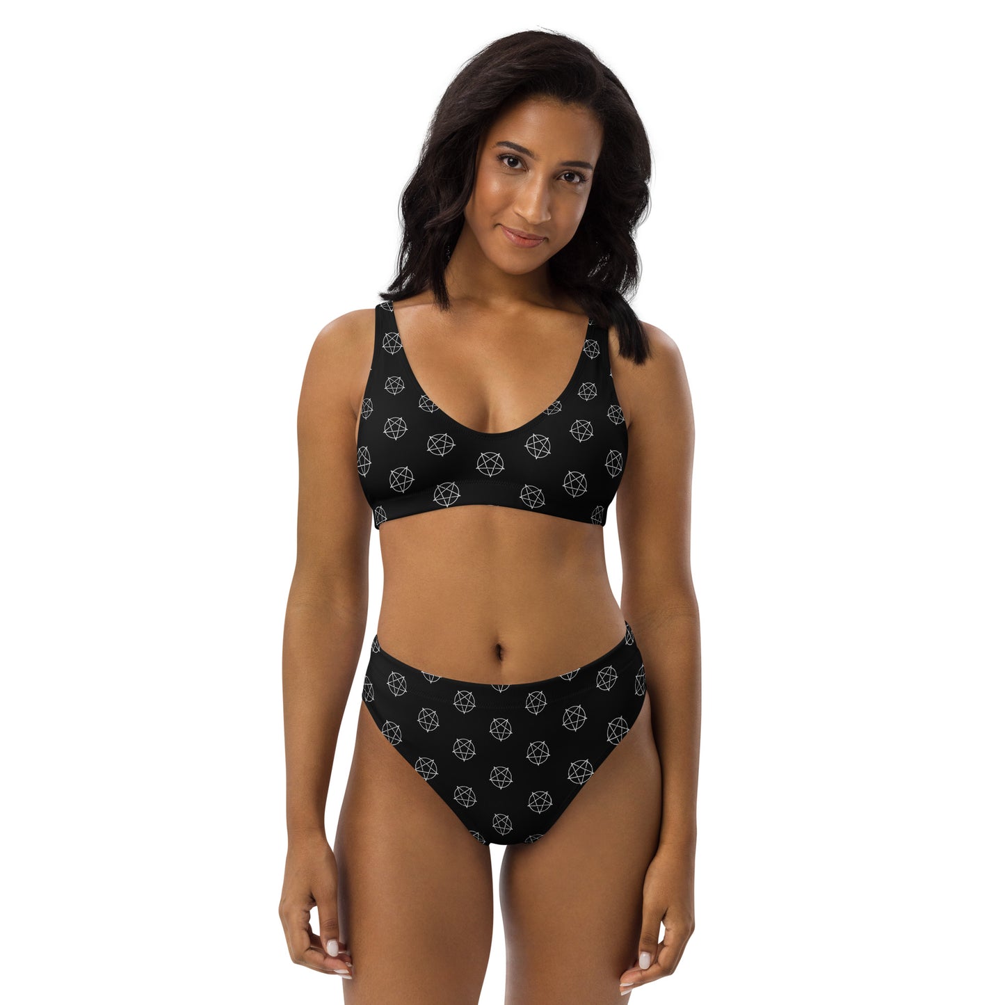 INVERTED PENTAGRAM RECYCLED HIGH-WAISTED BIKINI
