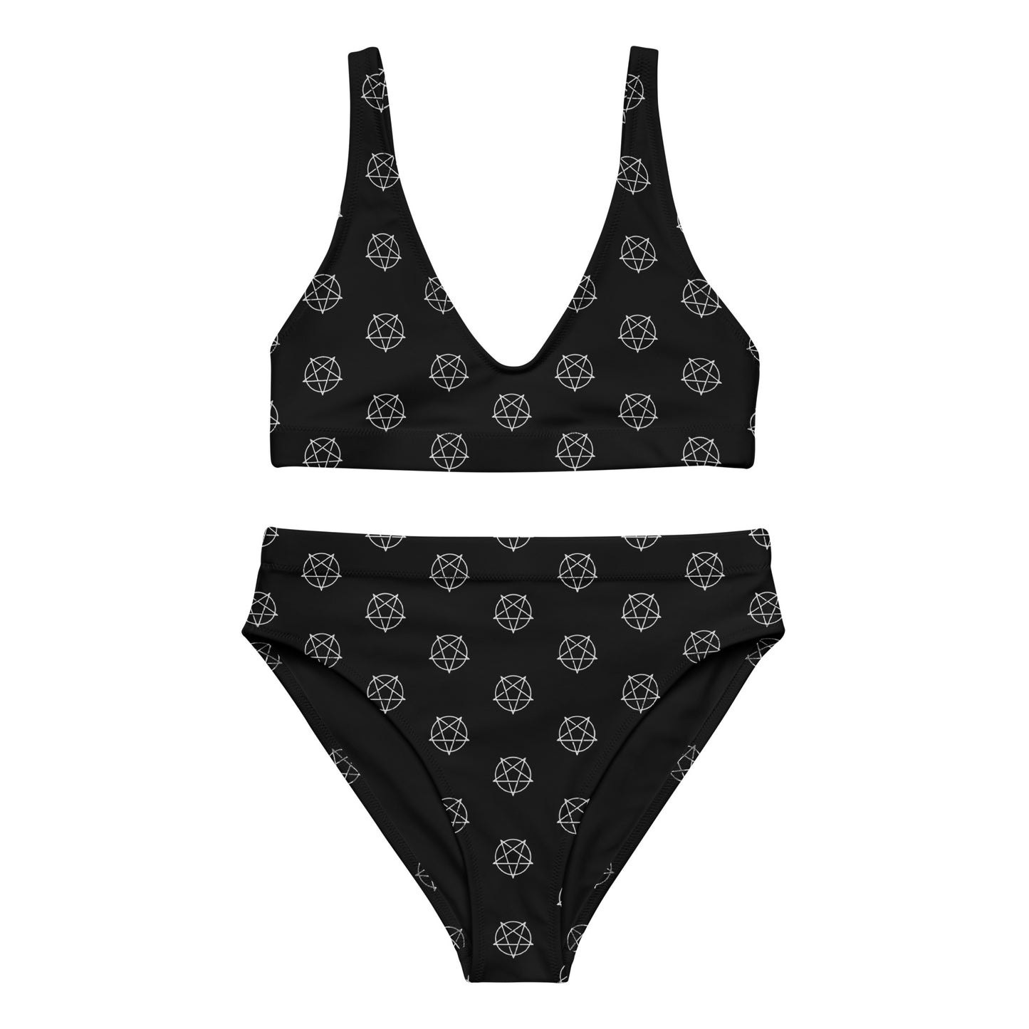 INVERTED PENTAGRAM RECYCLED HIGH-WAISTED BIKINI