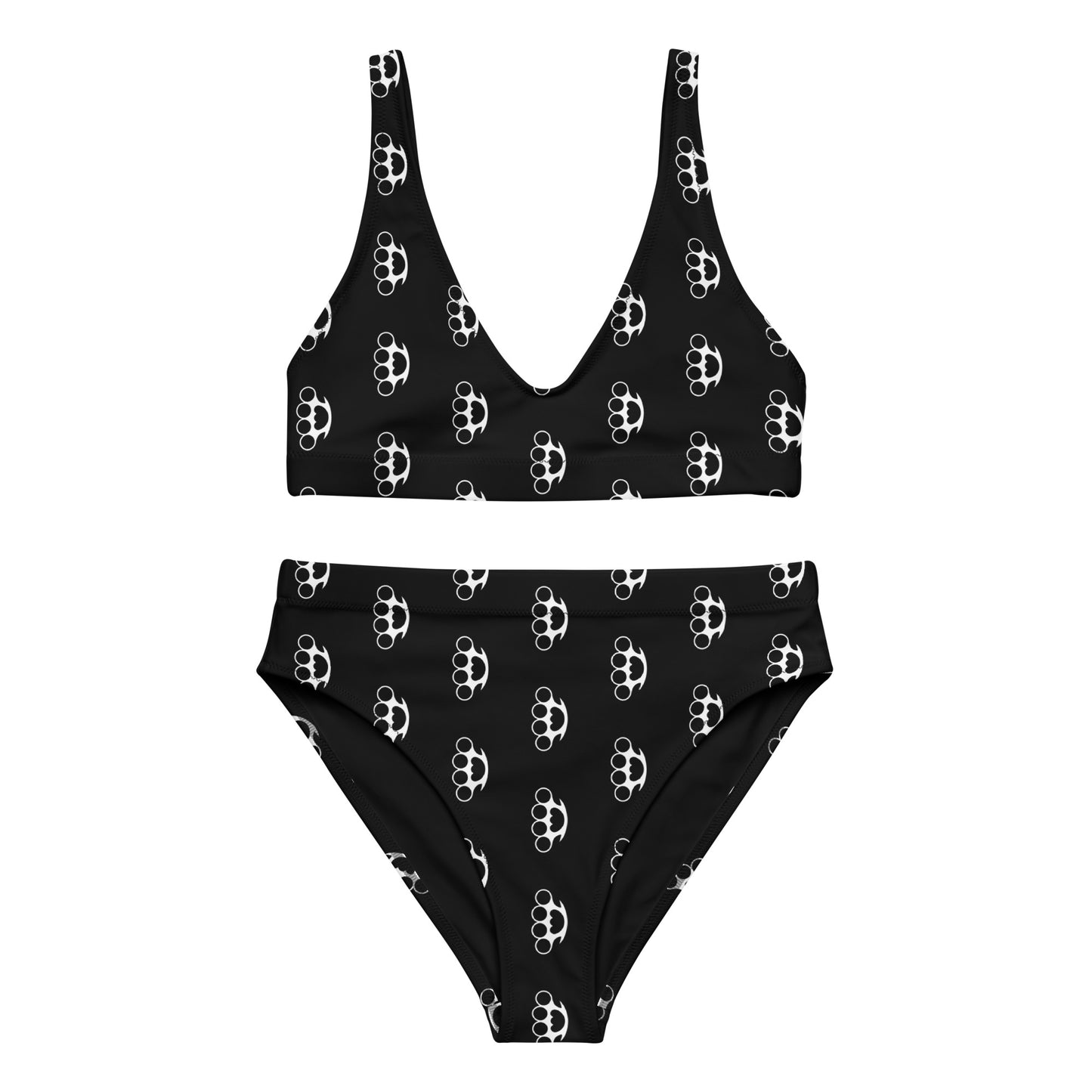 BRASS KNUCKLES RECYCLED HIGH-WAISTED BIKINI