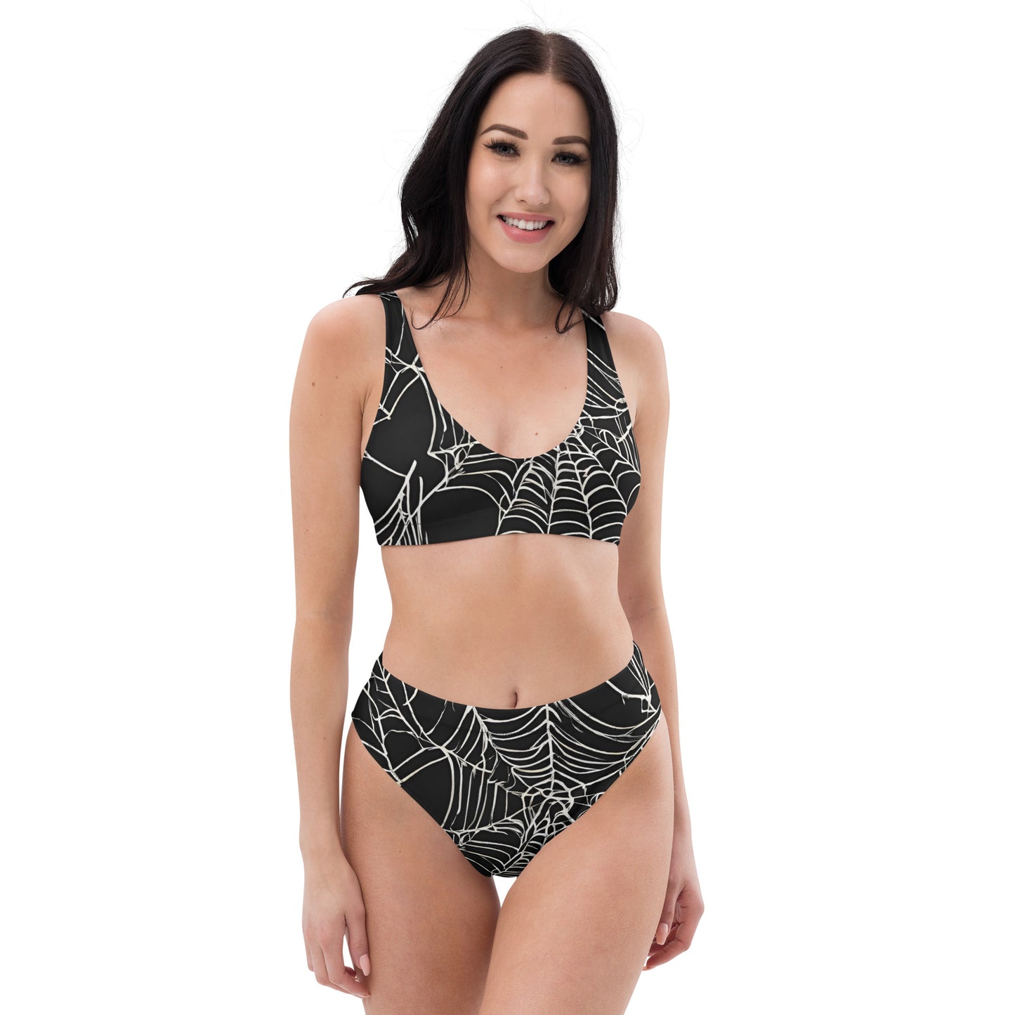 WEB OF LIES RECYCLED HIGH-WAISTED BIKINI