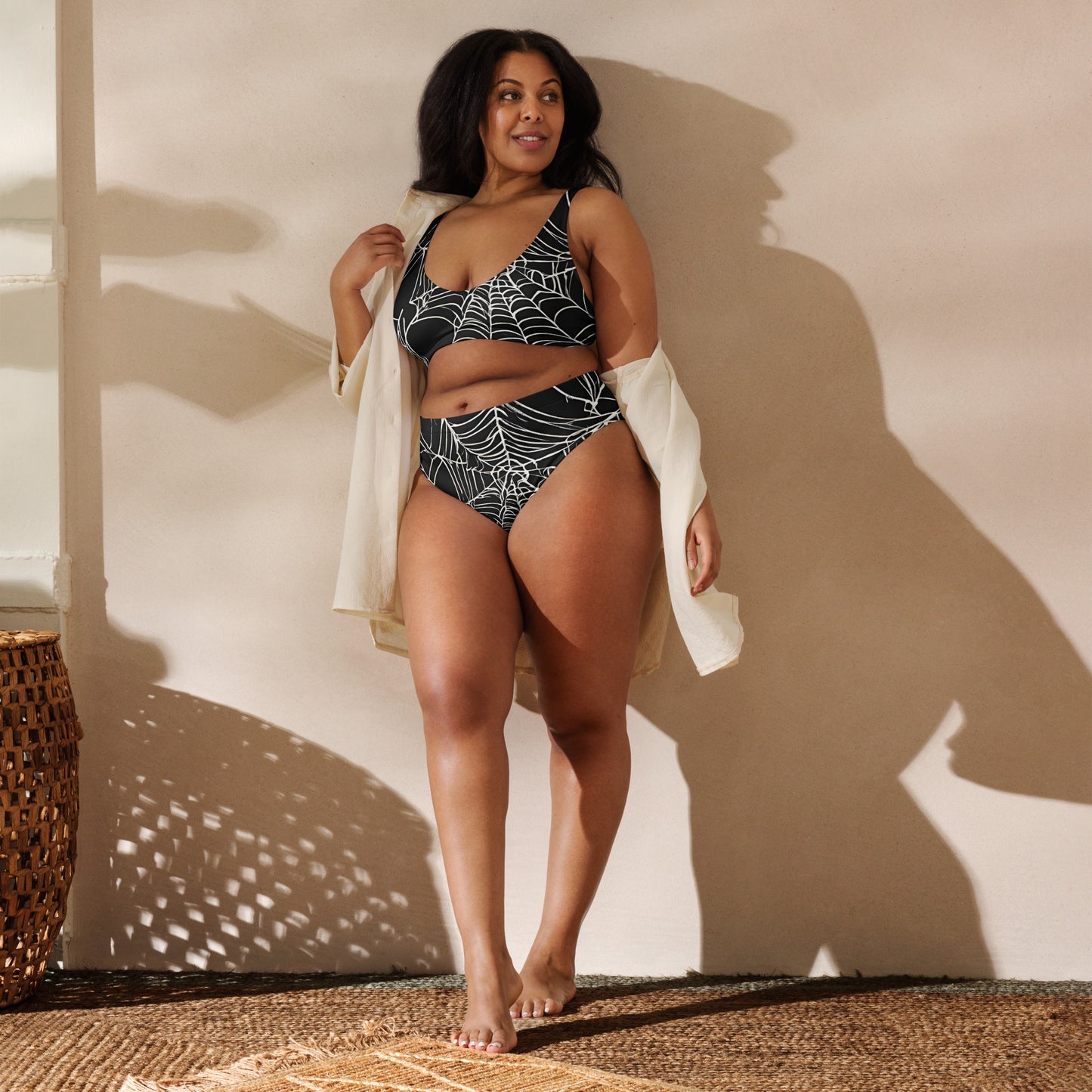 WEB OF LIES RECYCLED HIGH-WAISTED BIKINI